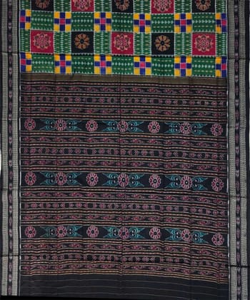 Multi colour handwoven cotton saree Multi colour handwoven cotton saree