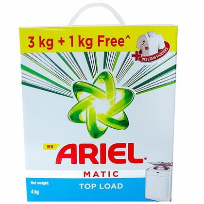 Ariel Matic Top Load Detergent Powder (Free 1 kg) 3 kg