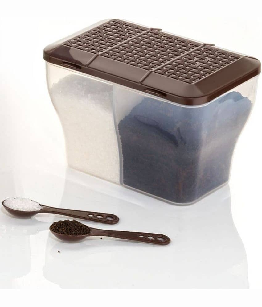 MAGICSPOON Plastic Brown Multi-Purpose Container ( Set of 1 )