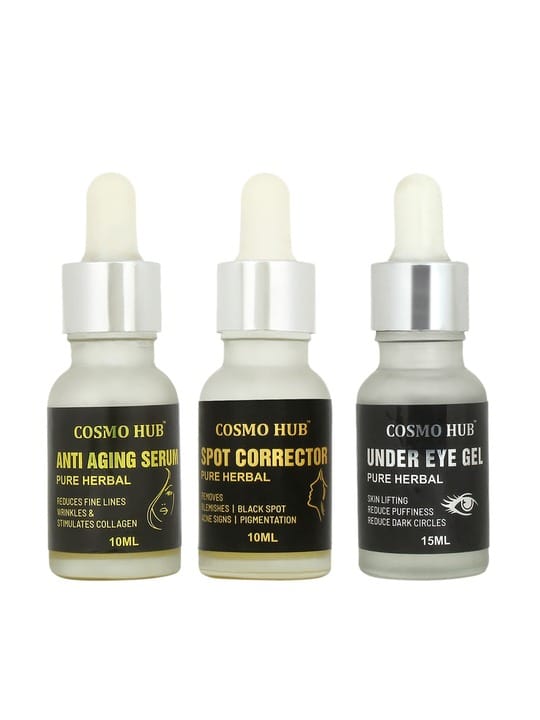 Pure Herbal Set Of 3 Spot Corrector Anti-Aging Serum & Under Eye Gel - 35 ml