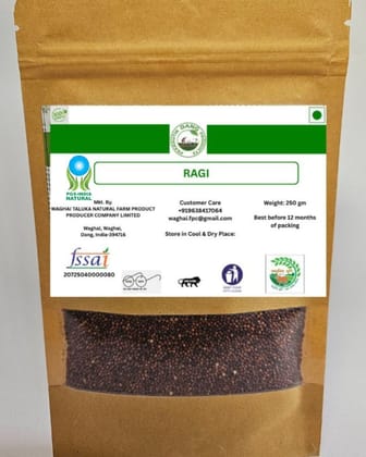 Ragi (Finger Millet) - 250 gm - One pack of Ragi grains