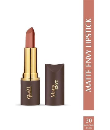 Glam21 Matte Envy Lipstick Intense Colour Creamy Texture Lightweight Lipstick 3.5gm Wineyard-21