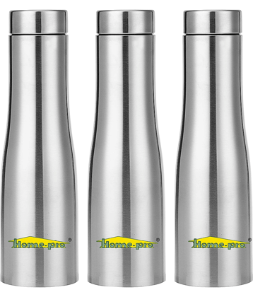 HomePro - Silver Water Bottle 1000 mL ( Set of 3 )