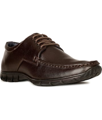 Bata Brown Men's Derby Formal Shoes