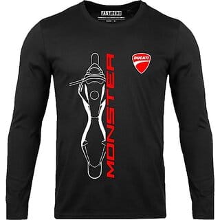 Fastbend Mens Black Printed Cotton Blend Round Neck T-Shirt