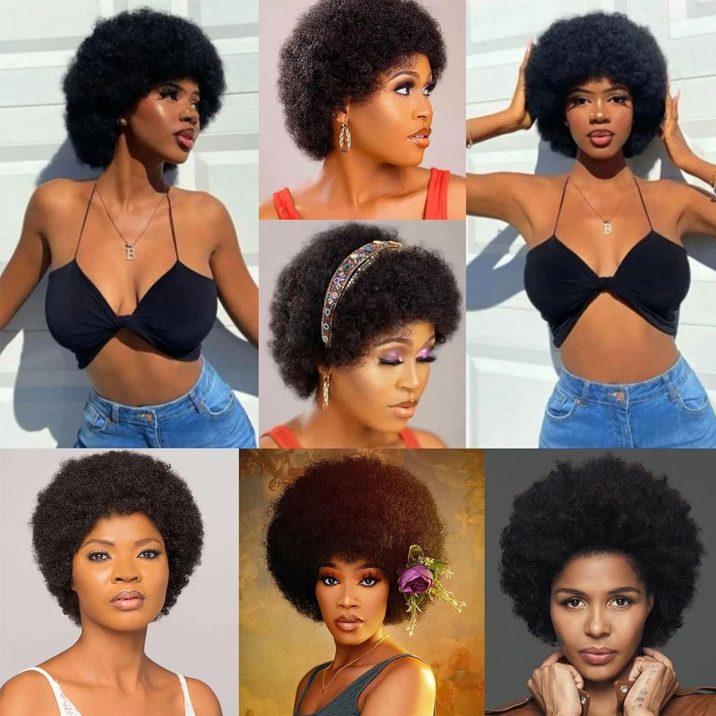 Black Dense Afro Wig