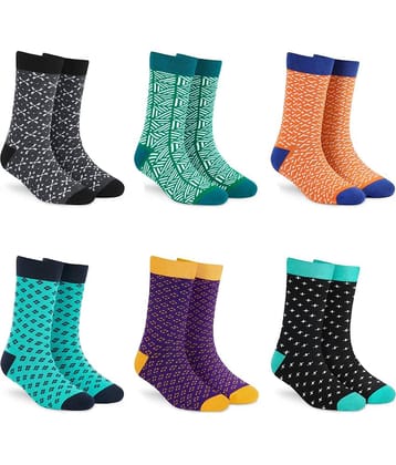 Dynamocks Multi Full Length Socks Pack of 6