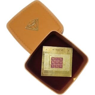 Shri Ketu Yantra / Puja Yantra For Office, Home, Wealth Success and Prosperity In Gold Plated