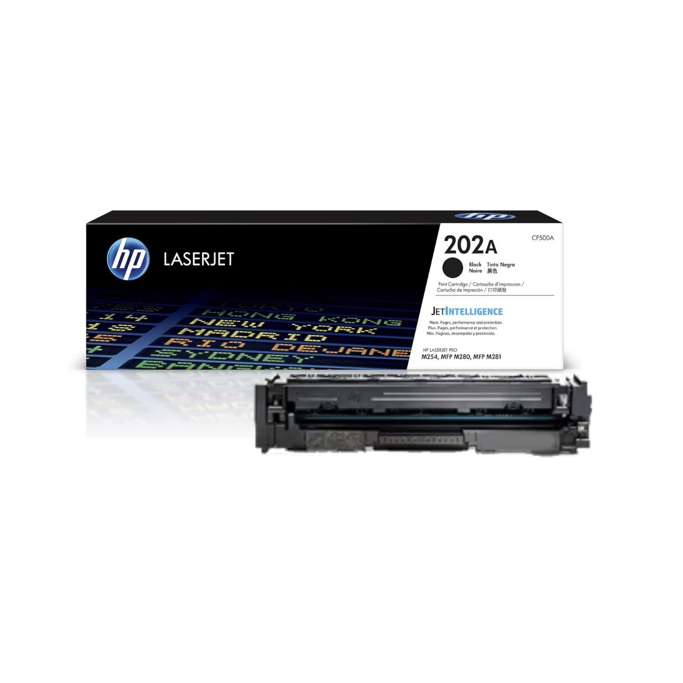 HP 202A Black Original LaserJet Toner Cartridge (CF500A)