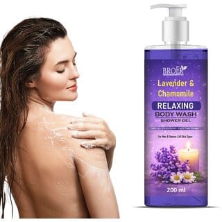 Broer Lavender & Chamomile Relaxing Body Wash Smooth Hydrating Skin Care Shower Gel (200 ml)