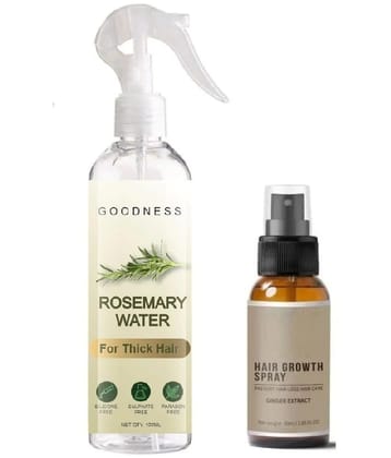 Rosemary Water Hair Spray For Hair Growth, Hairfall control 100ML with Hair Growth Spray Ginger Extracts 30ml – Set of 2 Items