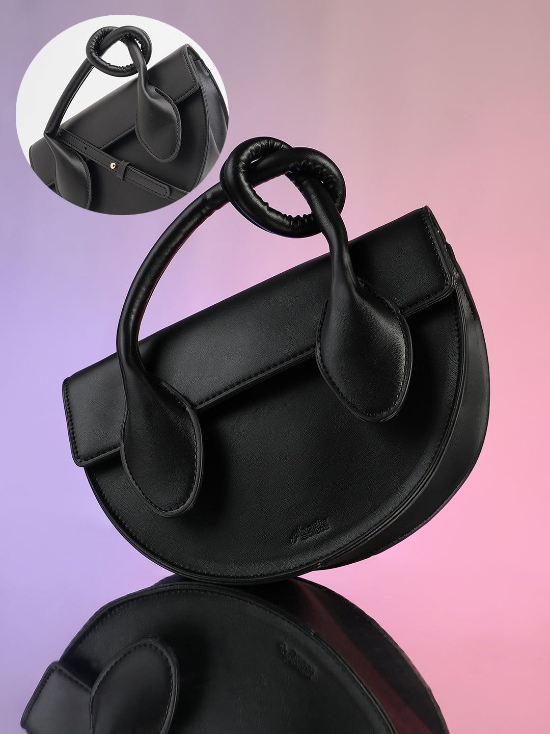 The Hanging Knot Hand Bag - Onyx Black-Sling Bag