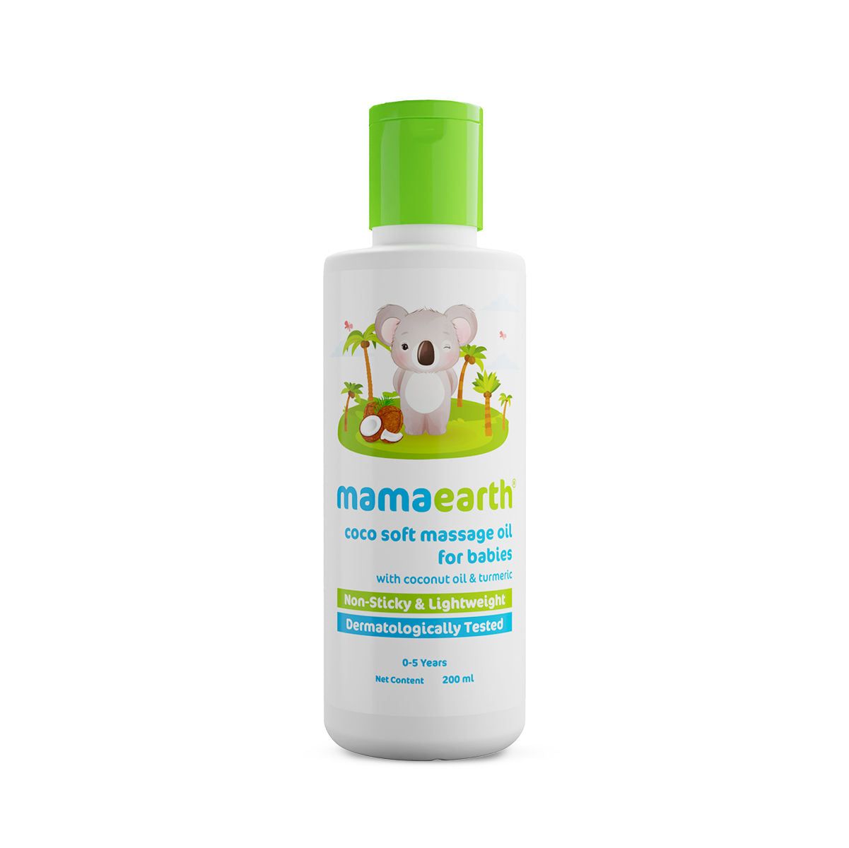 Mamaearth Coco Soft Massage Oil For New Born With Coconut & Turmeric Oil-200ml