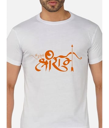 CHOZI Pack of 1 Cotton Regular Fit Men's T-Shirt ( White )