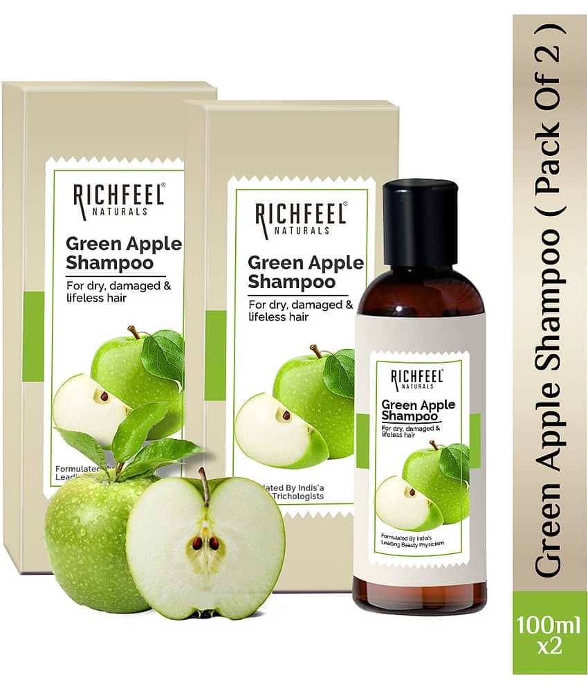 Richfeel Green Apple Shampoo 100 Ml Pack of 2