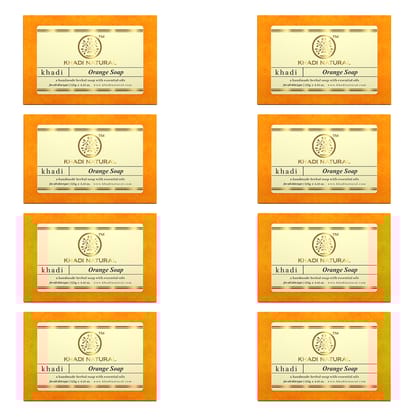 Khadi Natural Orange Soap Combo Pack Of 8 – 125gm Each