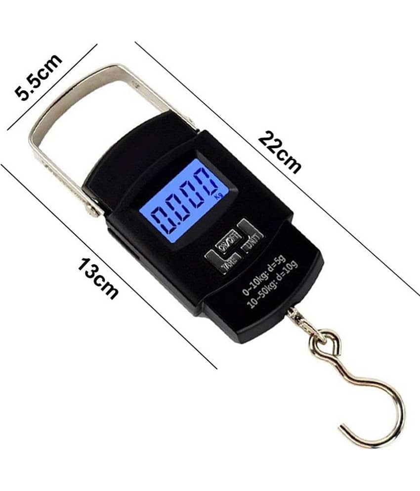 Electronic Digital Multi Purpose Hanging Weighing Scale up to 50Kg A08 Digital Bathroom Weighing Scales Weighing Capacity - 0.5 Kg