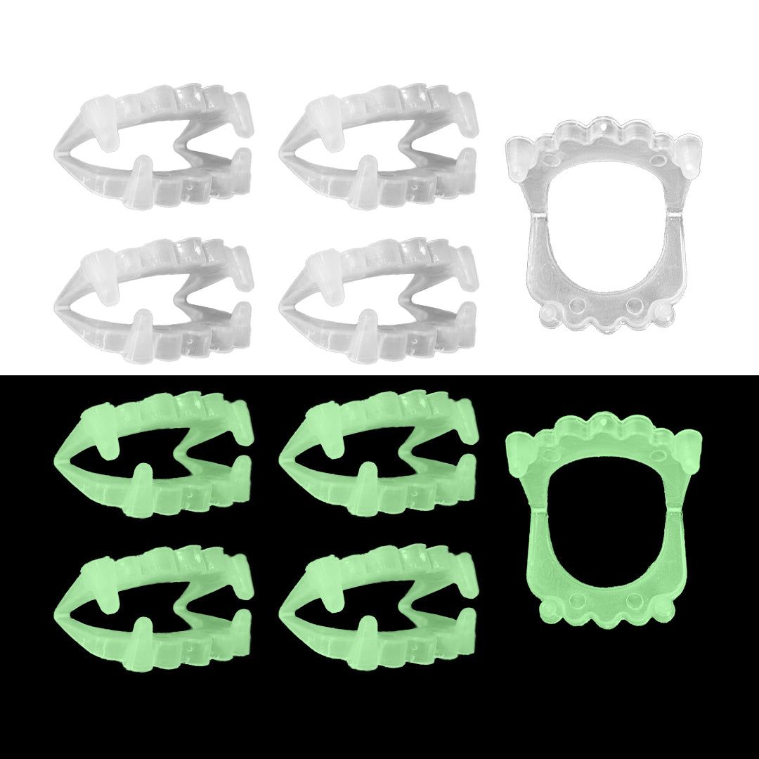 Glow In The Dark Vampire Teeth for Party Favour - 10PC