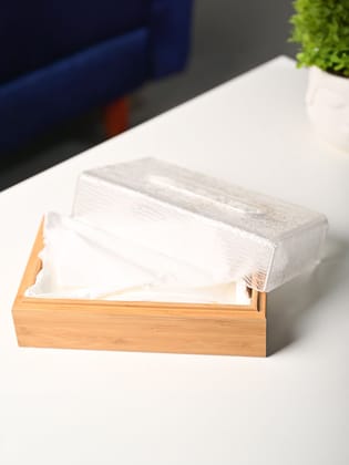 Crystal Clear Tissue Box - Rectangle Shape