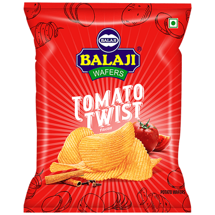 Balaji Wafers - Tomato Twist, 150 G Pouch