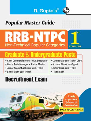 RRB-NTPC: Graduate & Undergraduate Posts (1st Stage CBT) Recruitment Exam Guide (R-1779)
