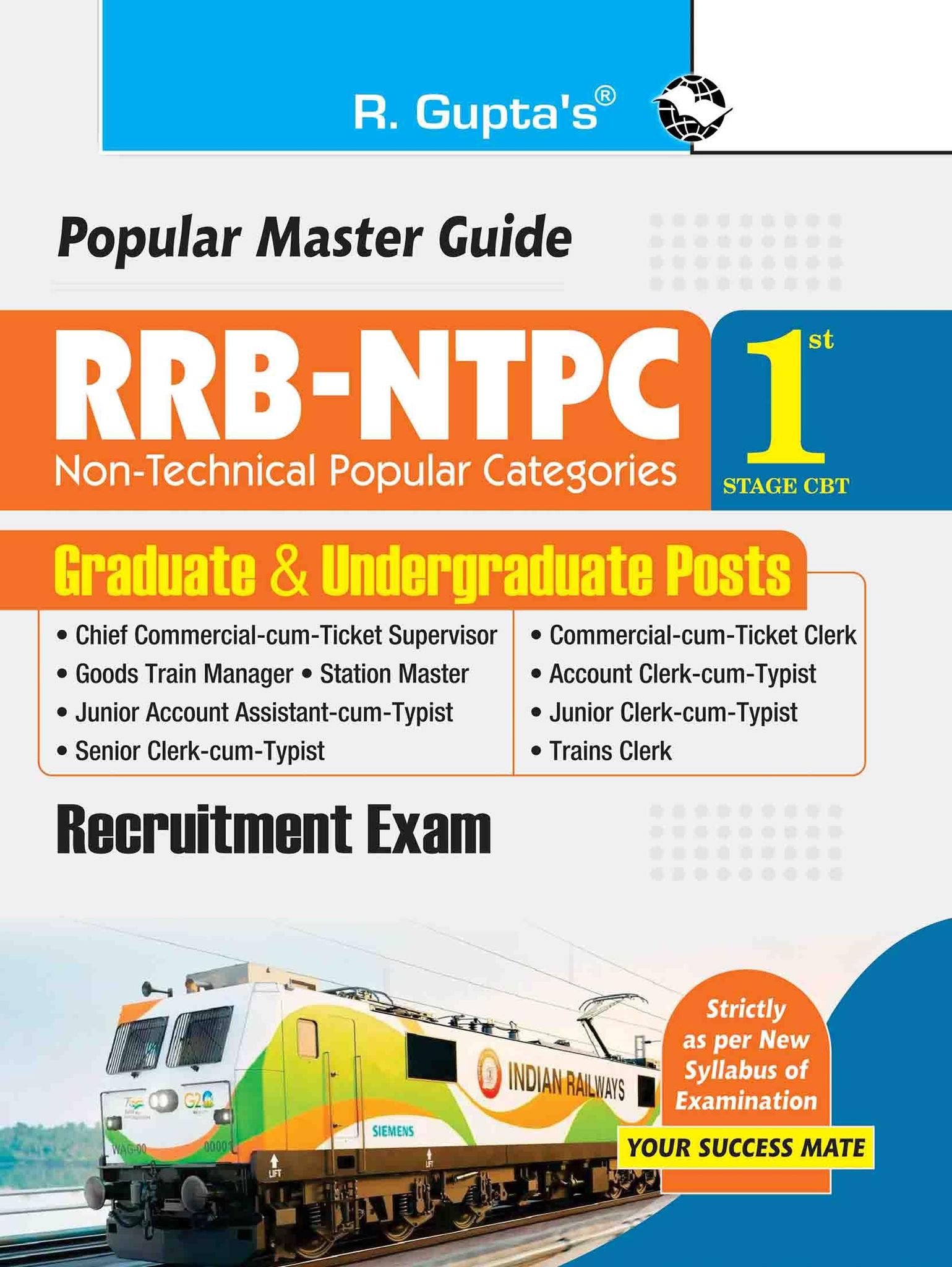 RRB-NTPC: Graduate & Undergraduate Posts (1st Stage CBT) Recruitment Exam Guide (R-1779)