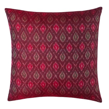 Wineyard Silk Ikat Cushion Cover 16x16