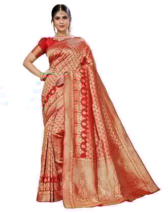 Banarasi Kanjivaram Art Silk Saree with Blouse Material Banarasi Kanjivaram Art Silk Saree with Blouse Material