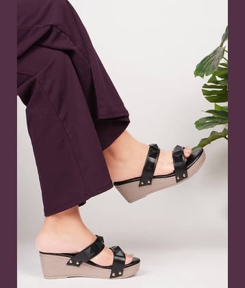 JM Looks Black Women's Sandal Heels