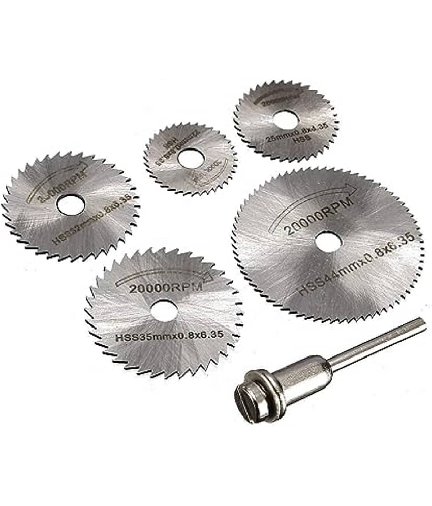 6Pc Hss Circular Saw Blade Set for Metal and Dremel Rotary for Wood Aluminum Cutting Rotary Tool