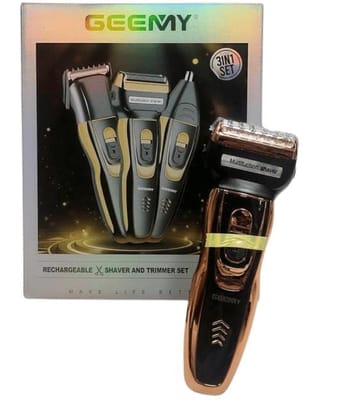 RECHAREABLE SHAVER AND TRIMMER SET
