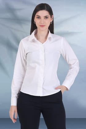 Essential Formal Shirt, White-XS