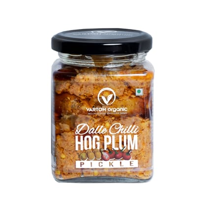 Vartoh Organic Dalle Chilli Hog Plum Pickle, 250 gm