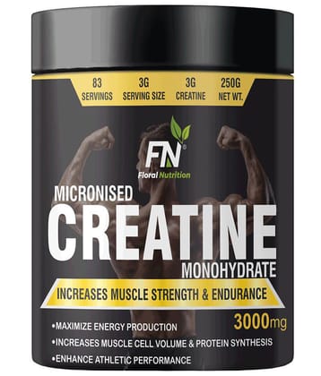 Floral Nutrition Creatine monohydrate Micronized 3000mg 250 gm