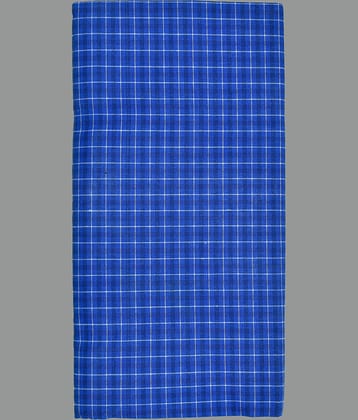 Shyam Handloom Cotton Men's Lungi Blue ( Pack of 1 )