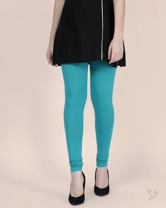 Cotton Churidar Legging - Pool Side-S / Pool Side