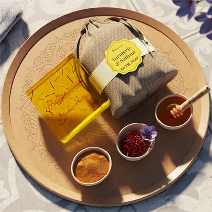 Pure Ayurvedic Honey, Saffron & Turmeric Bath Soap