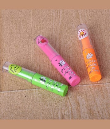 Pinner Pink glossy color shade change Lip Gloss (Pack of 3)