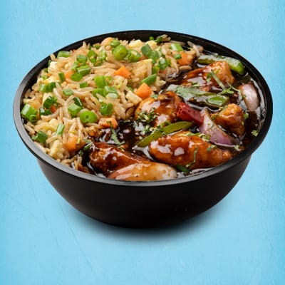 Black Pepper Chicken Bowl.