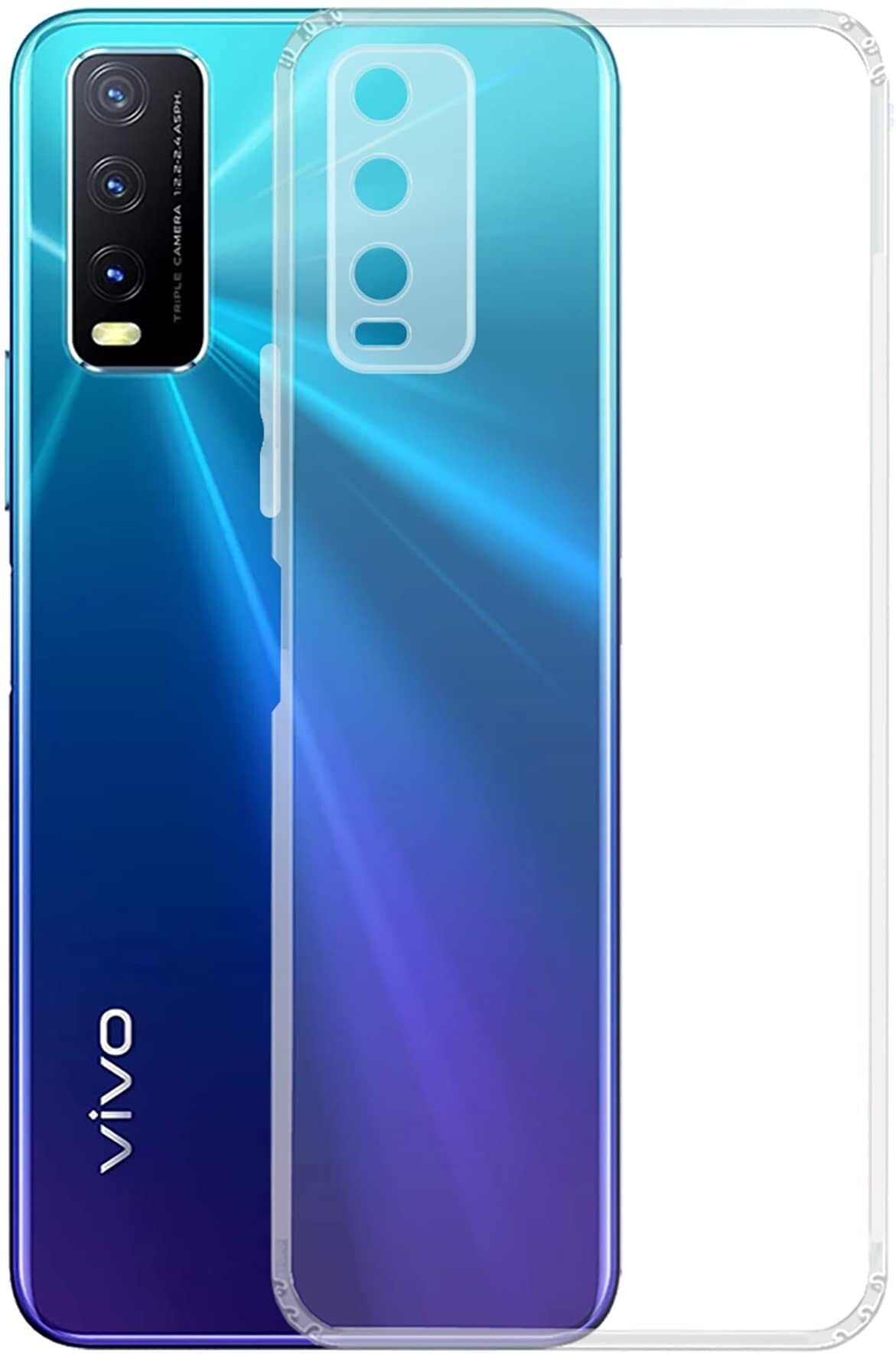 PLUGTECH TPU Ultra Hybrid Clear Camera Protection Back Cover Case for Vivo Y20, Y20i, Y20S, Y20T, Y20G 2021, Y12s