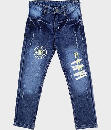 Me N My CLOSET Pack of 1 Boys 100% Cotton Jeans ( Blue )
