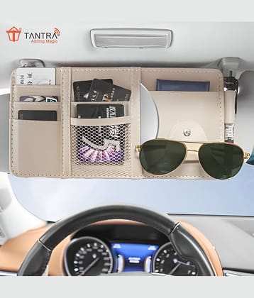 Tantra Multi Pocket Organizer for Front Seat Side Beige