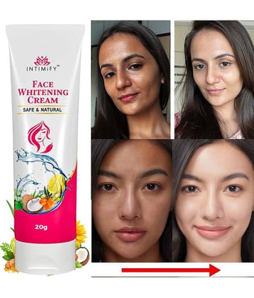 Intimify Face Whitening Cream, Skin Brightening Cream, Day Cream, Night Cream, Goree Cream, 20 Gms