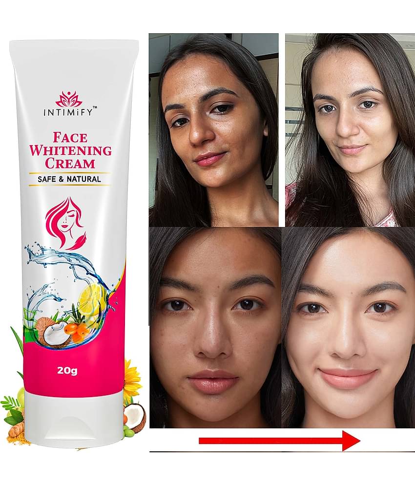 Intimify Face Whitening Cream, Skin Brightening Cream, Day Cream, Night Cream, Goree Cream, 20 Gms