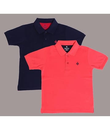 NEUVIN Pack of 1 Boys Cotton Blend Polo T-Shirt ( Multi Color )