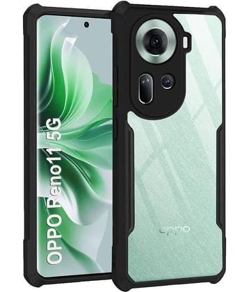 VAKIBO Plain Cases Compatible For Rubber Oppo Reno 11 Pro ( Pack of 1 )