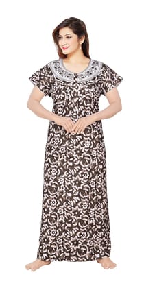 Fabimi Women Cotton Nighty: Comfortable Sleepwear for Curvy Ladies - Soft and Breathable Nightdress