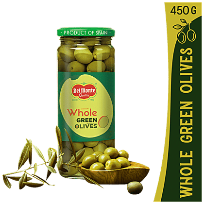 Del Monte Whole Green Olives, 450 g