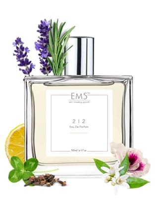 EM5 212 Perfume for Men | Aromatic Warm Spicy Tobacco Fragrance | Eau de Parfum Spray | Luxury Gift for Him EM5 212 Perfume for Men | Aromatic Warm Spicy Tobacco Fragrance | Eau de Parfum Spray | Luxury Gift for Him - Clear / 50 ml