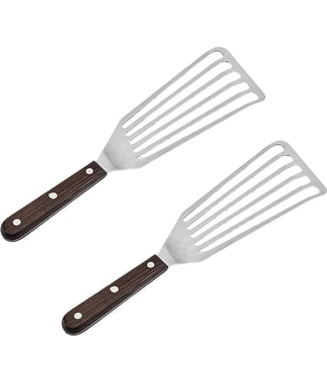 Baskety Steel Steel Flipper Spatula ( Pack of 2 )